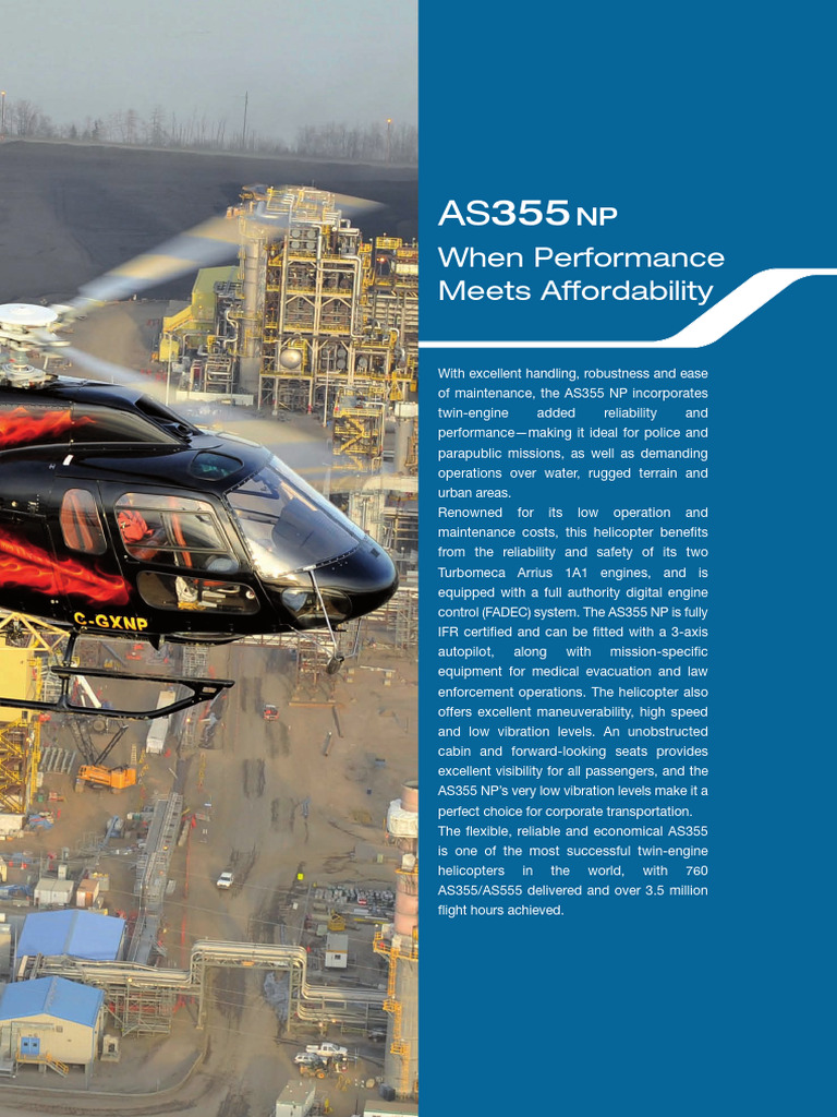 AS355 NP Helicopter Overview and Specs | PDF | Aviation | Aircraft