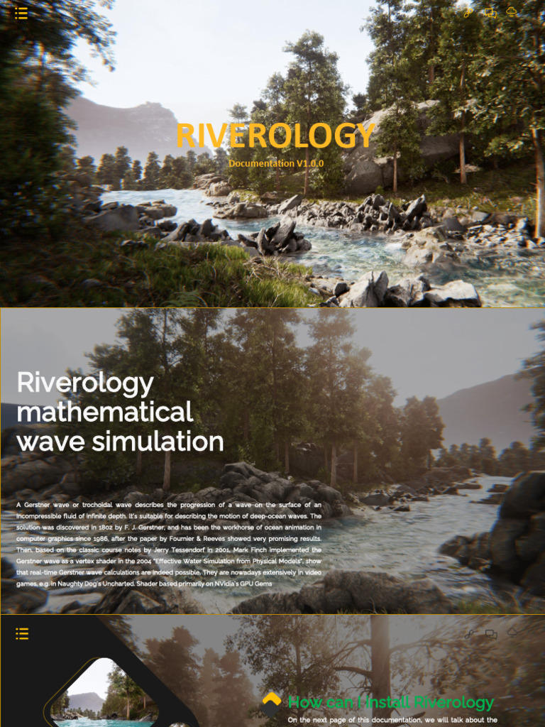 Riverology: Wave Simulation Guide | PDF | Refraction | Waves