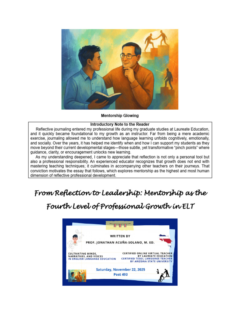 Mentorship As The Fourth Level of Professional Growth in ELT | PDF ...