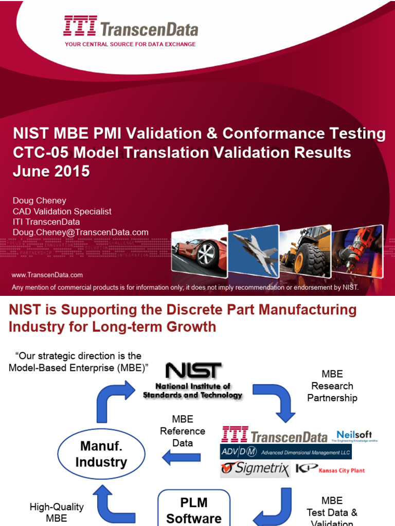 NIST MBE PMI Model Validation Results | PDF