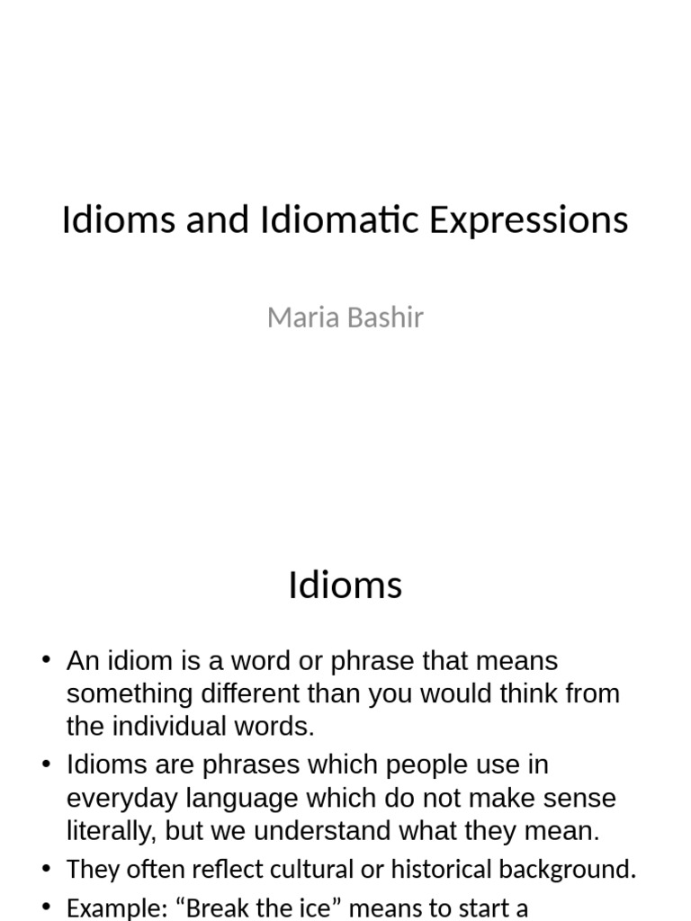 Understanding Idioms and Expressions | PDF | Idiom | Phrase