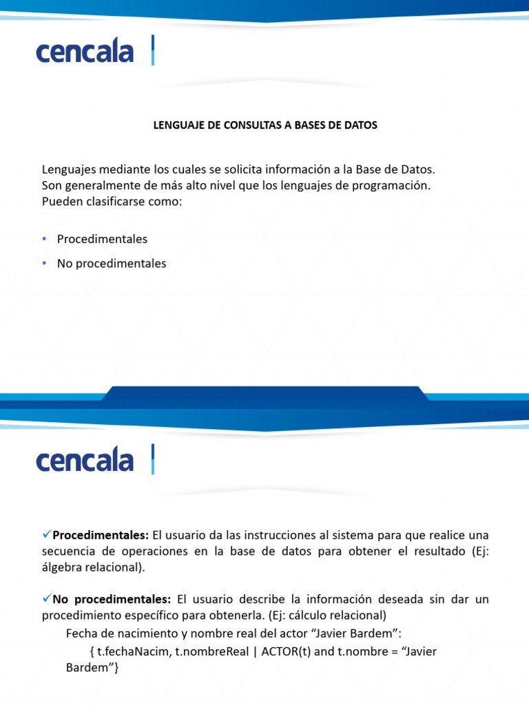 Lenguaje de Consultas en Bases de Datos | PDF | SQL | Matemáticas Aplicadas