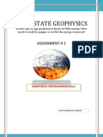 Solid State Geophysics: Assignment # 2