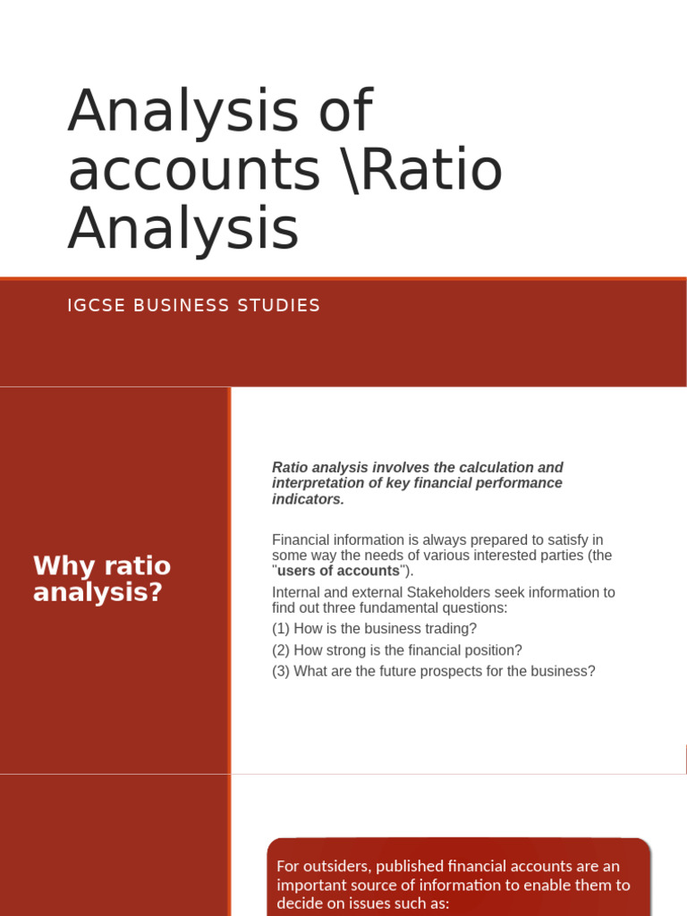 5. Ratio Analysis | PDF | Investing | Business