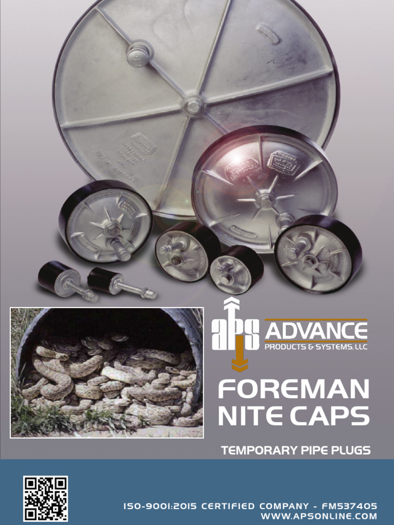 Foreman Nite Caps: Pipe Plugs Guide | PDF | Pipe (Fluid Conveyance ...