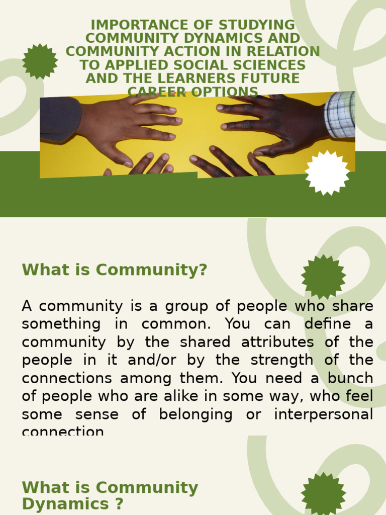 Community Dynamics and Action Insights | PDF | Science | Social Sciences