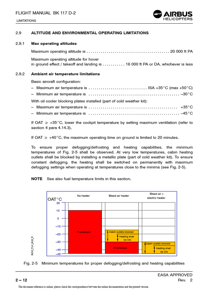 28 2 9 Altitude and Environmental Operating Limitations | PDF ...