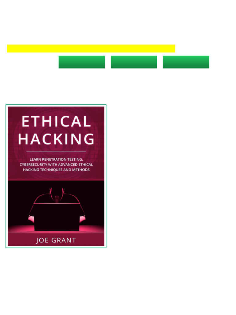 Ethical Hacking Learn Penetration Testing Available Instanly | PDF