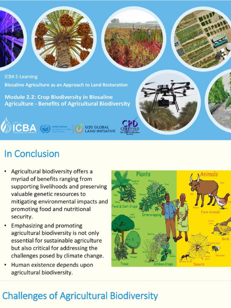 Module 2.2 Benefits of Agricultural Biodiversity | PDF