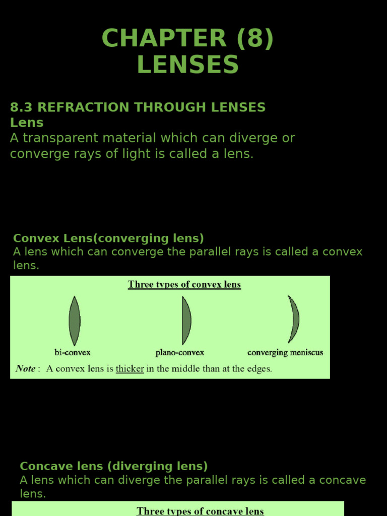 Understanding Lenses: Types and Uses | PDF | Light | Optics