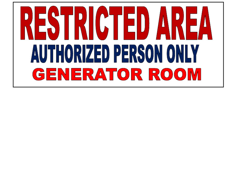 Restricted Area | PDF