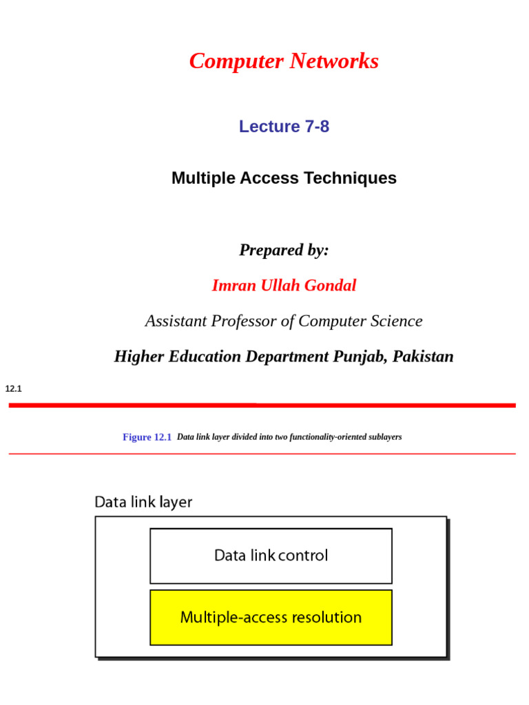 Multiple Access Techniques in Networking | PDF | Channel Access Method ...