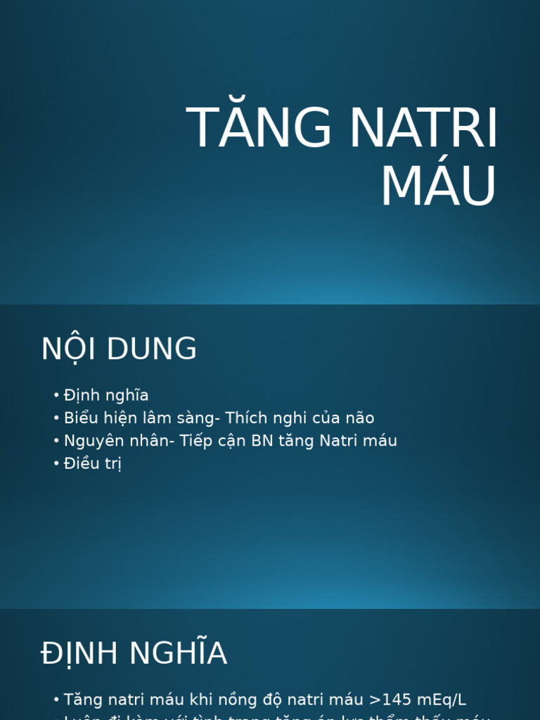 Tăng Natri Máu | PDF