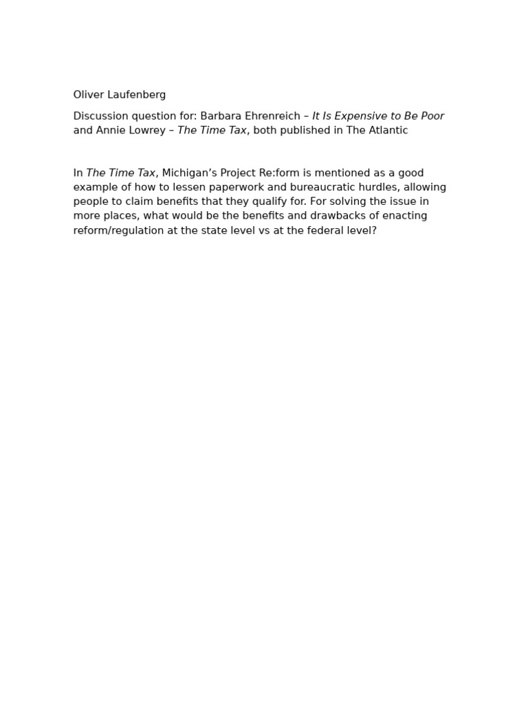 Discussion Question 3 | PDF
