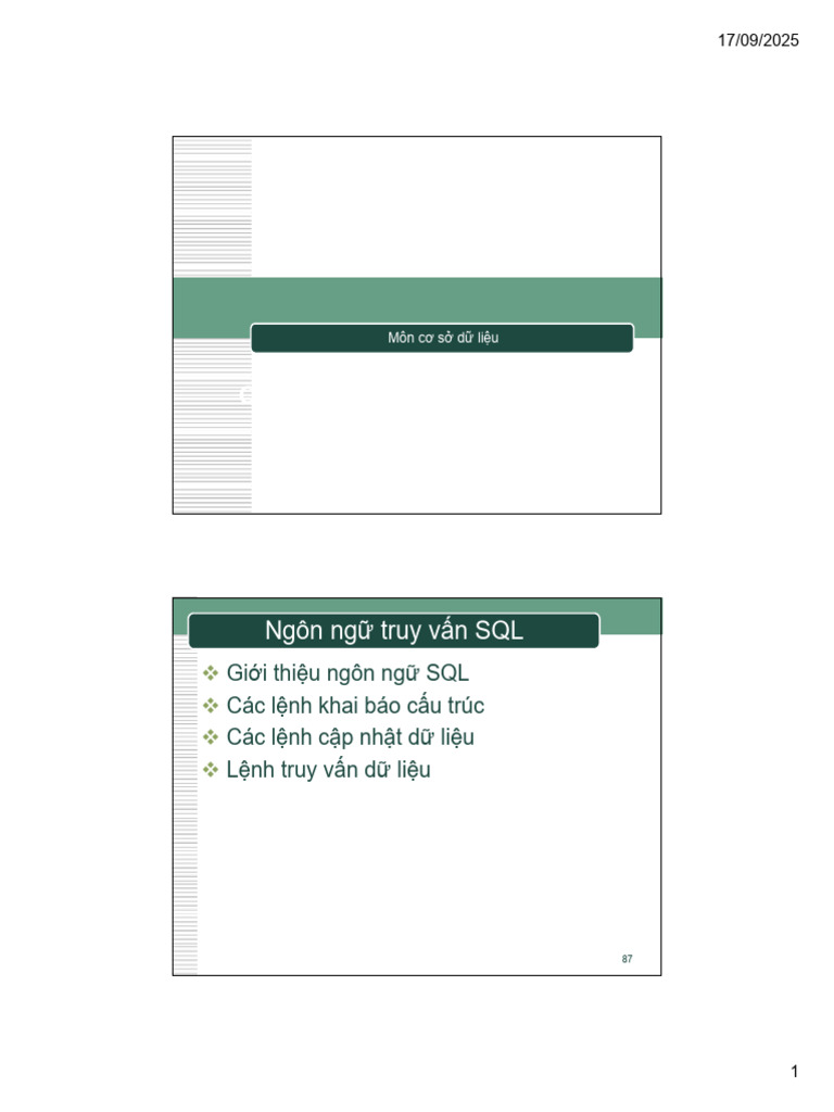 Chuong 4 SQL | PDF