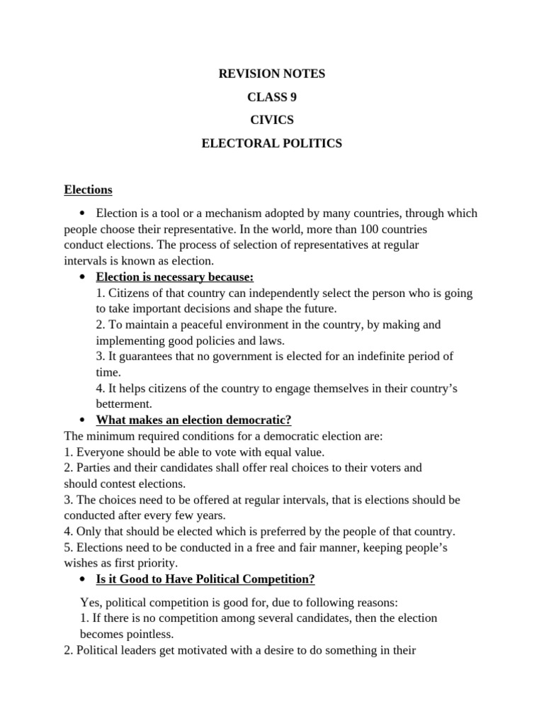 Understanding Electoral Politics in India | PDF | Elections | Electoral ...
