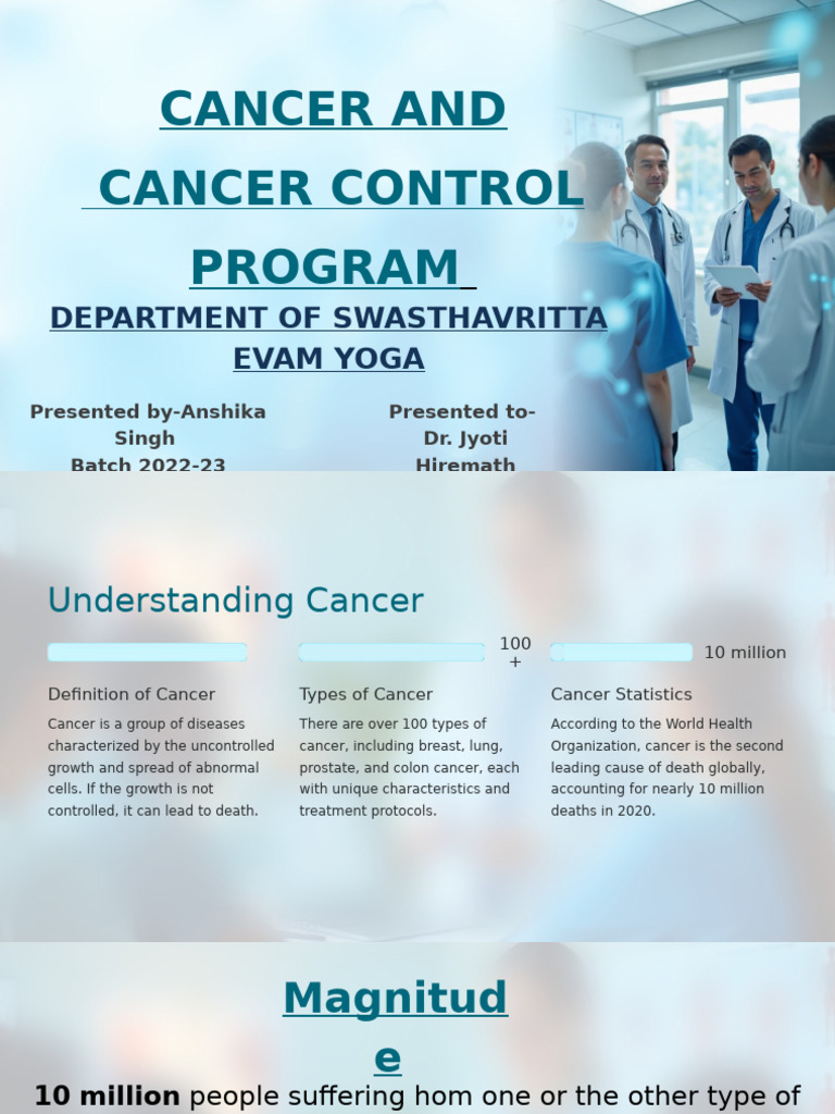 Cancer Control Strategies and Statistics | PDF | Cancer | Lymphoma
