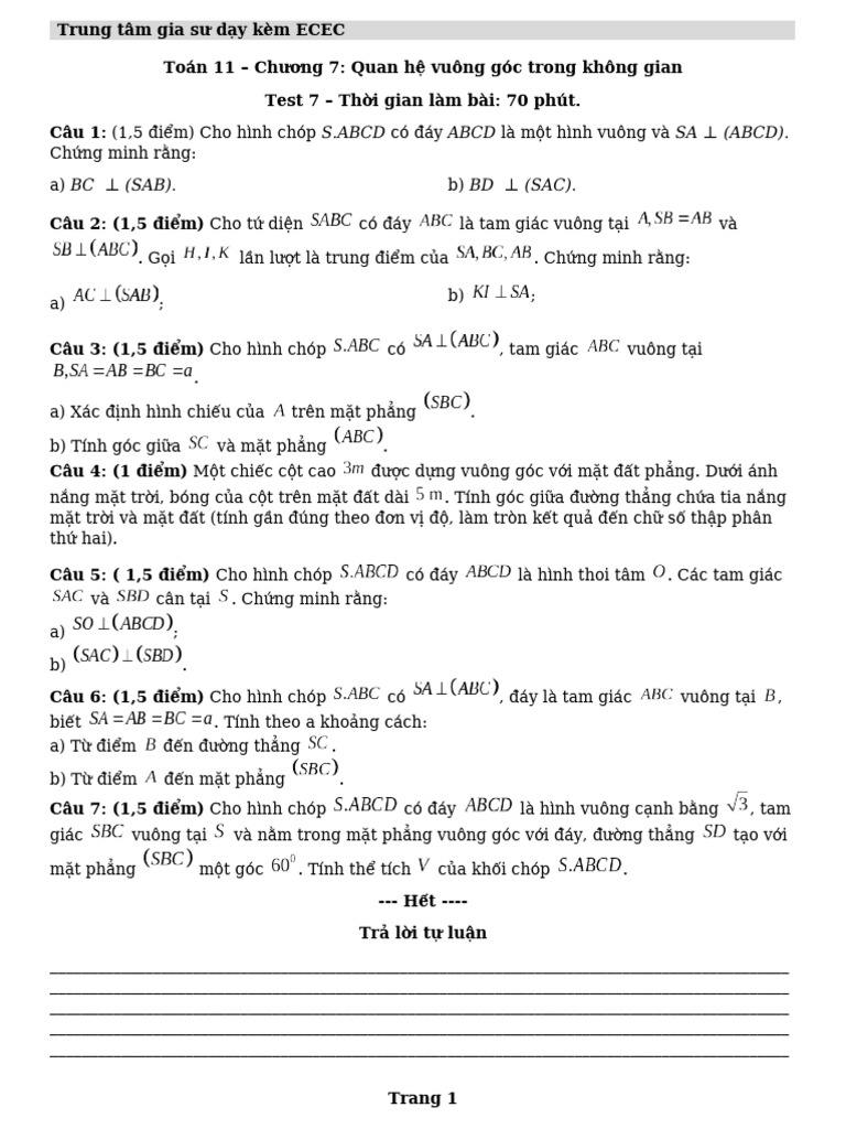 Test 7 | PDF