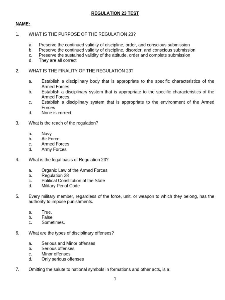 Overview of Regulation 23 Compliance | PDF | Crimes | Crime & Violence