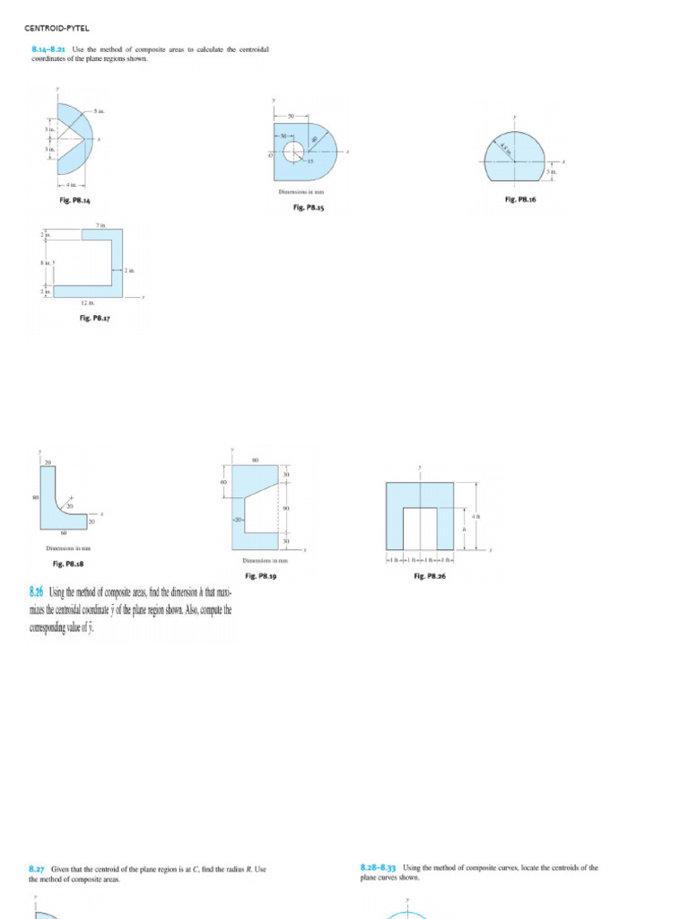 Centroid Pytel | PDF