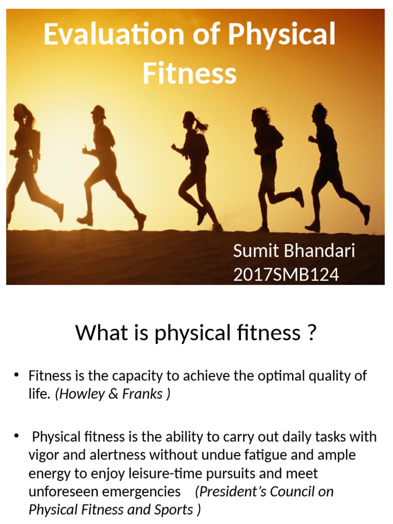 Physical Fitness Evaluation Guide | PDF | Physical Fitness | Balance ...