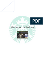Starbucks Duetto Card