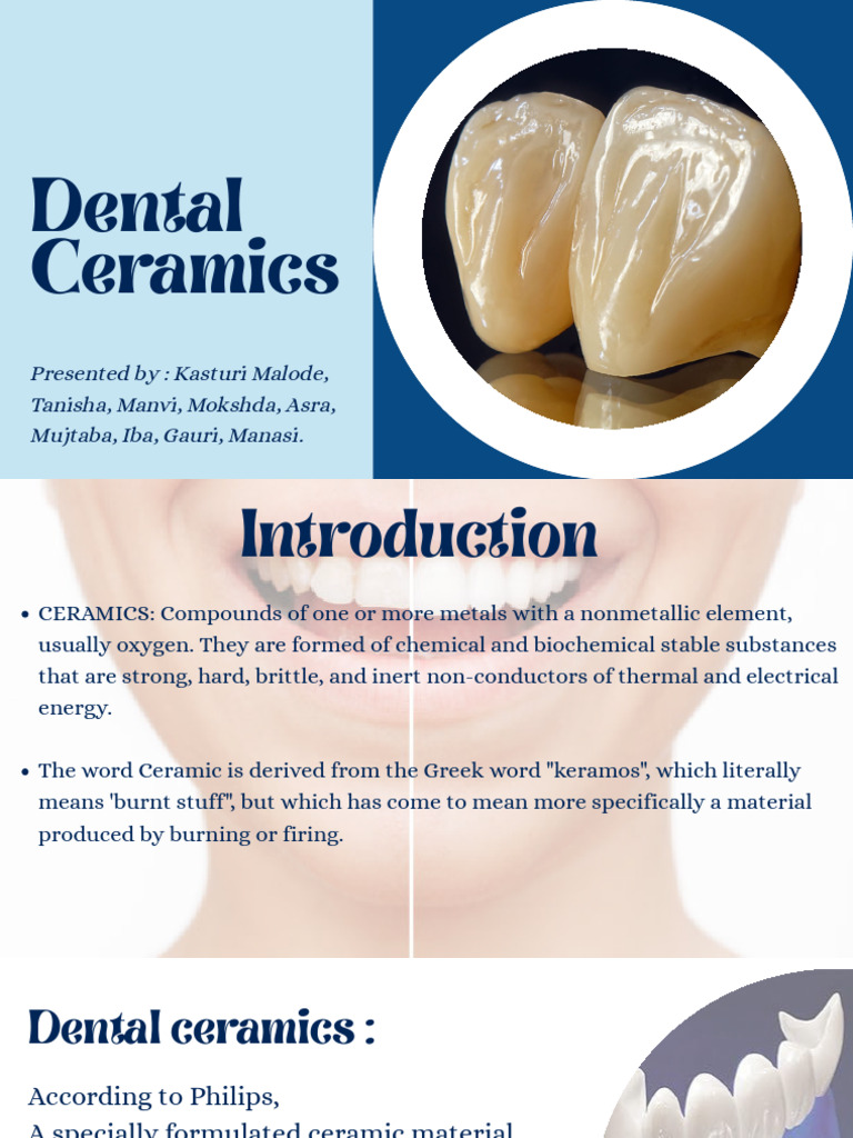 Overview of Dental Ceramics | PDF | Sintering | Ceramics