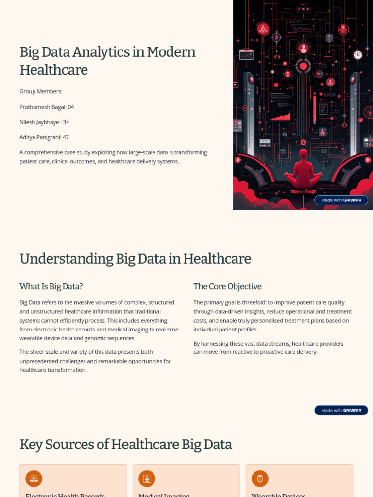 Big Data's Impact on Healthcare Delivery | PDF | Big Data | Machine ...
