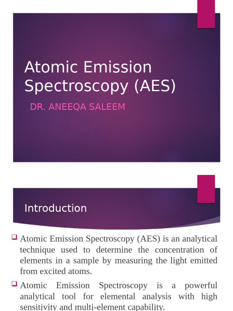 PHMD307 Atomic Emission Spectroscopy 173317 | PDF