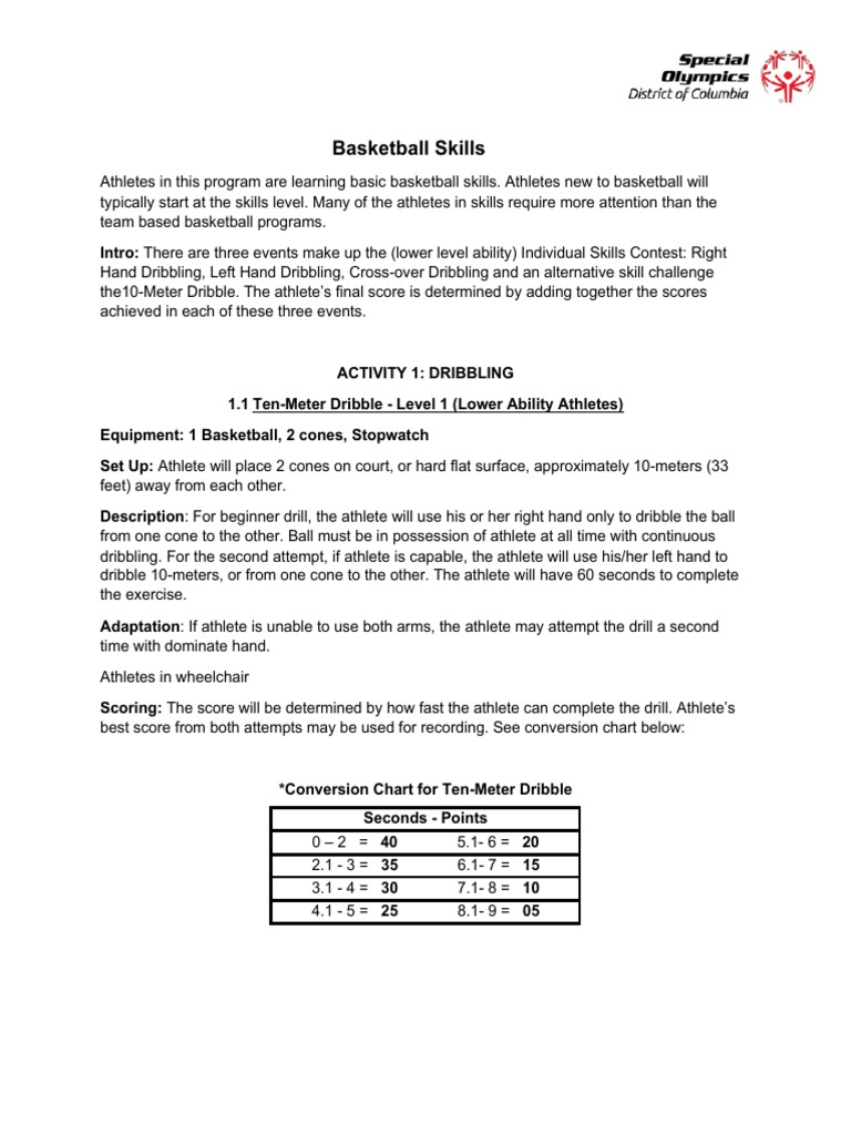 Beginner Basketball Skills Training | PDF | Team Sports | Ball Games
