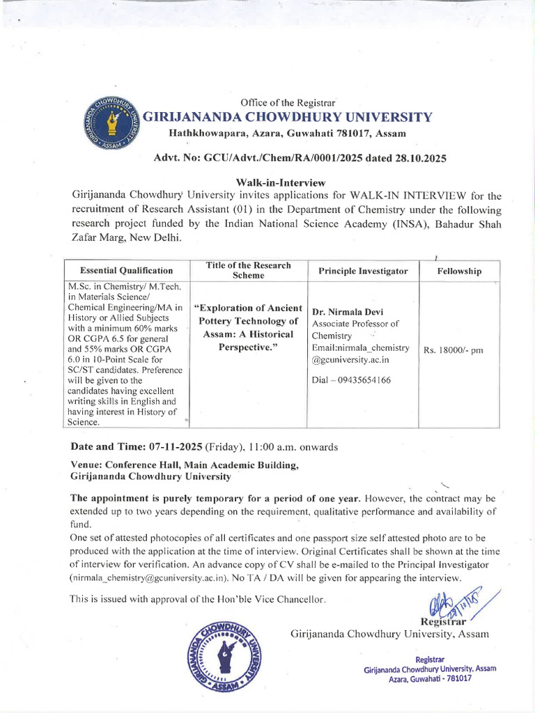 Walk in Interview | PDF