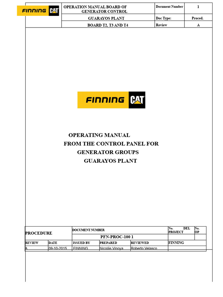 control panel manual.doc | PDF | Alternating Current | Switch