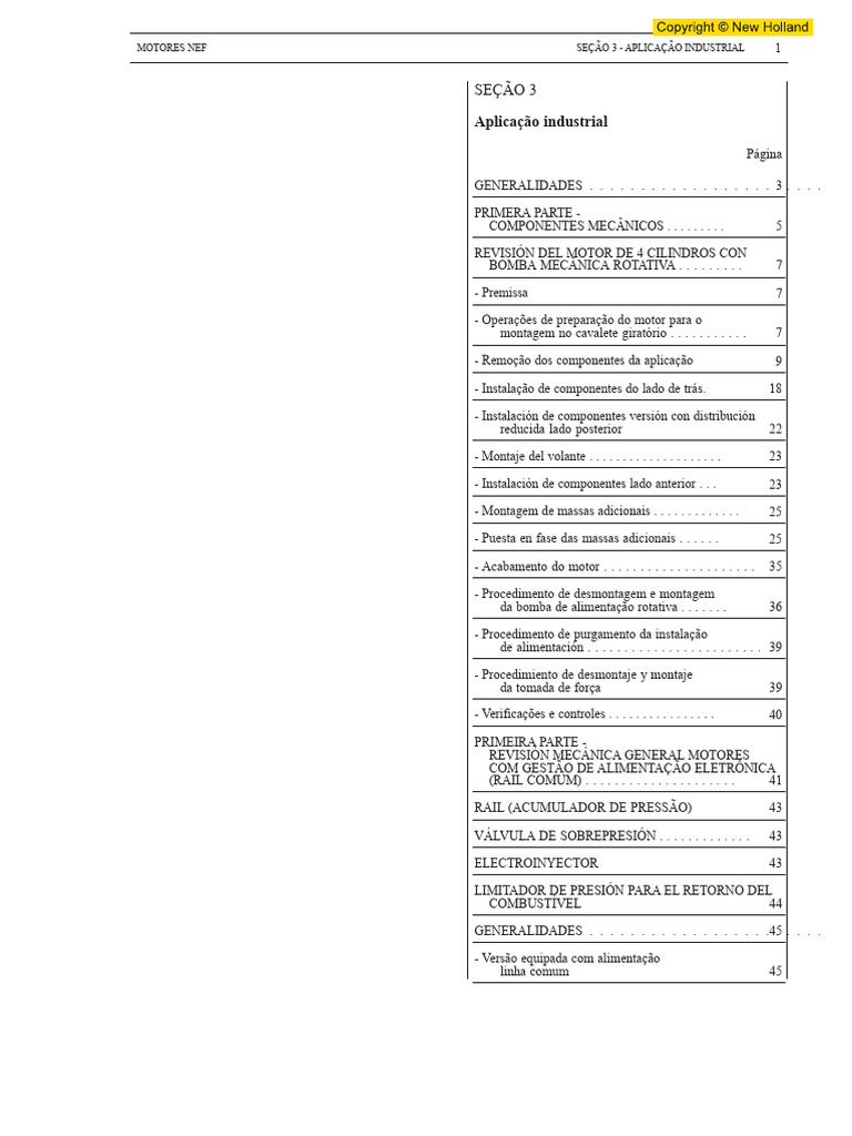 Aplicação Industrial de Motores NEF | PDF | Motores | Bomba