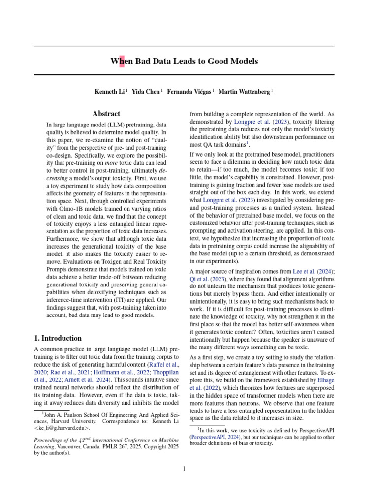 When Bad Data Leads To Good Models | PDF | Accuracy And Precision ...
