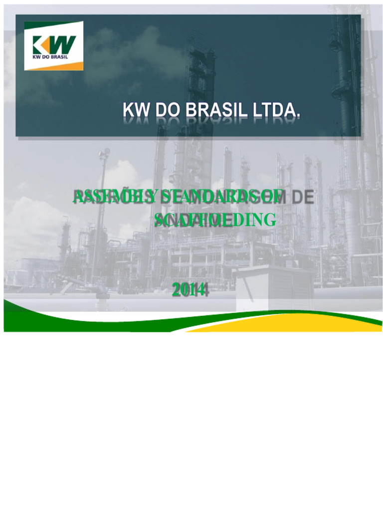 Scaffolding Assembly Safety Standards | PDF | Scaffolding | Safety