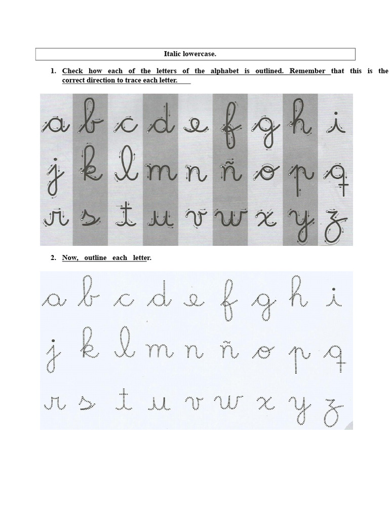 Notebook of Cursive | PDF