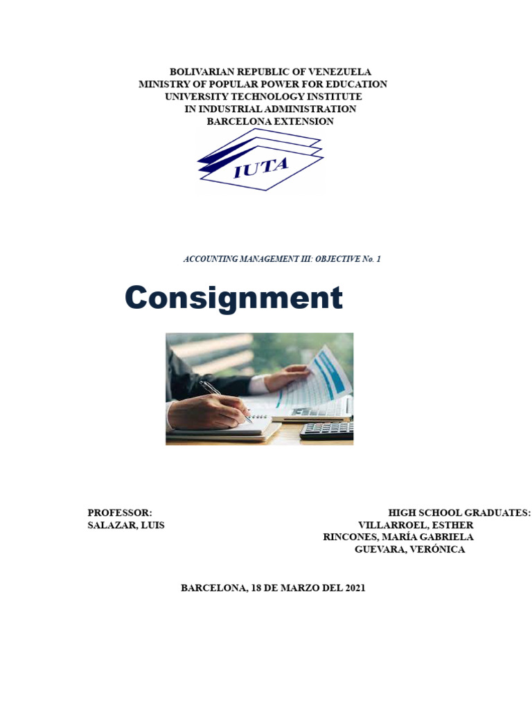 CONSIGNMENT | PDF | Business | Economies