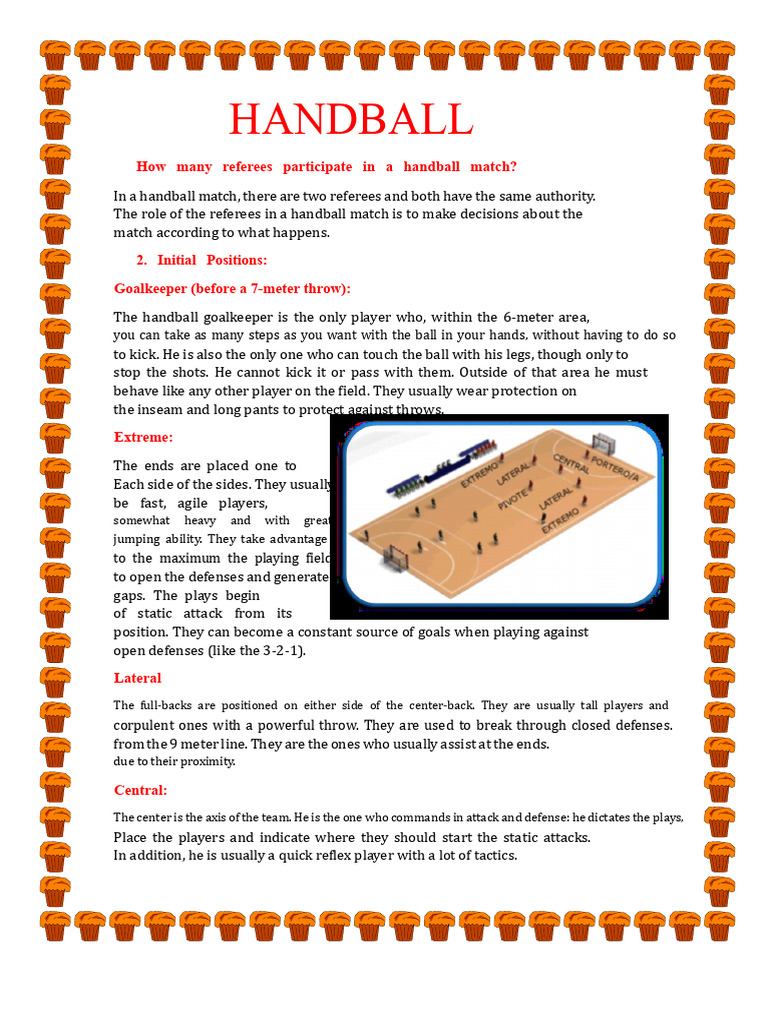 Handball Match Referees and Player Roles | PDF | Games Of Physical ...
