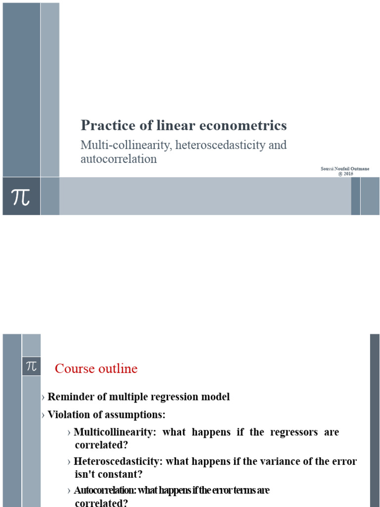 Understanding Autocorrelation in Econometrics | PDF | Autocorrelation ...