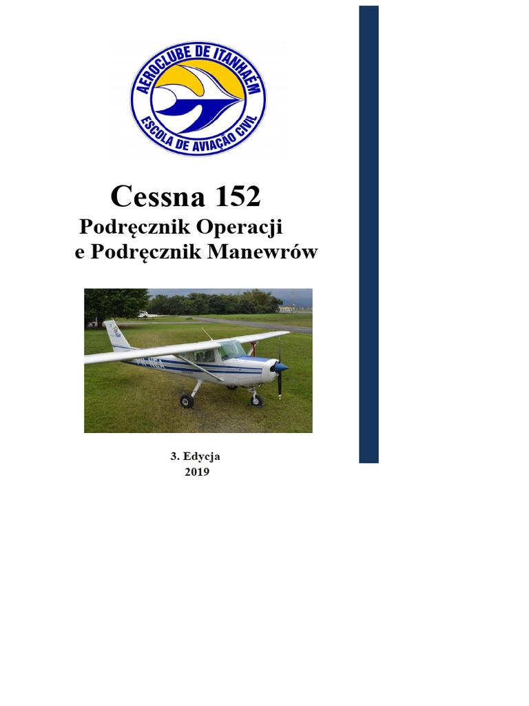Podręcznik Operacyjny Cessna 152 C152 | PDF