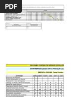 Cronograma de Actividades de Prevencion de Riesgos