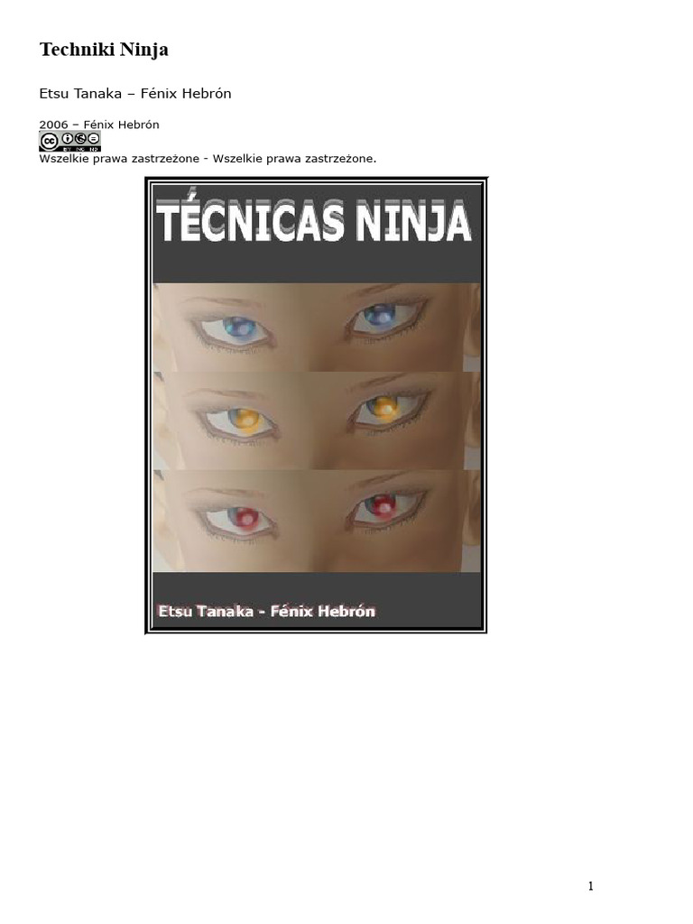 Techniki Ninja | PDF
