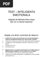 Test - Inteligenta Emotionala