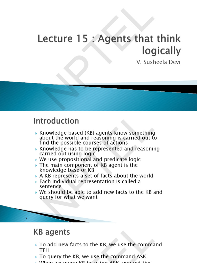 Lecture 15 | PDF | Semantics | Knowledge