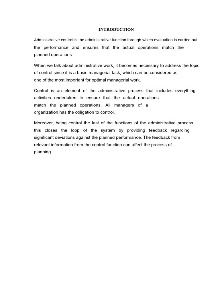 Understanding Administrative Control | PDF | Quality Management ...