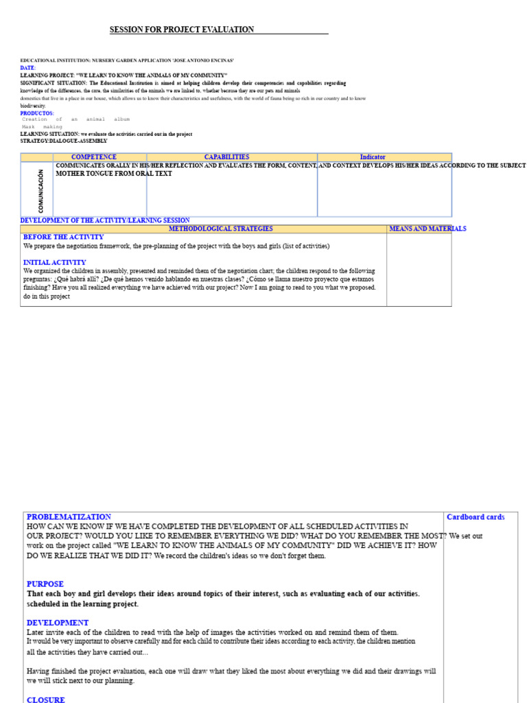 Session For The Project Evaluation | PDF | Cognitive Science ...