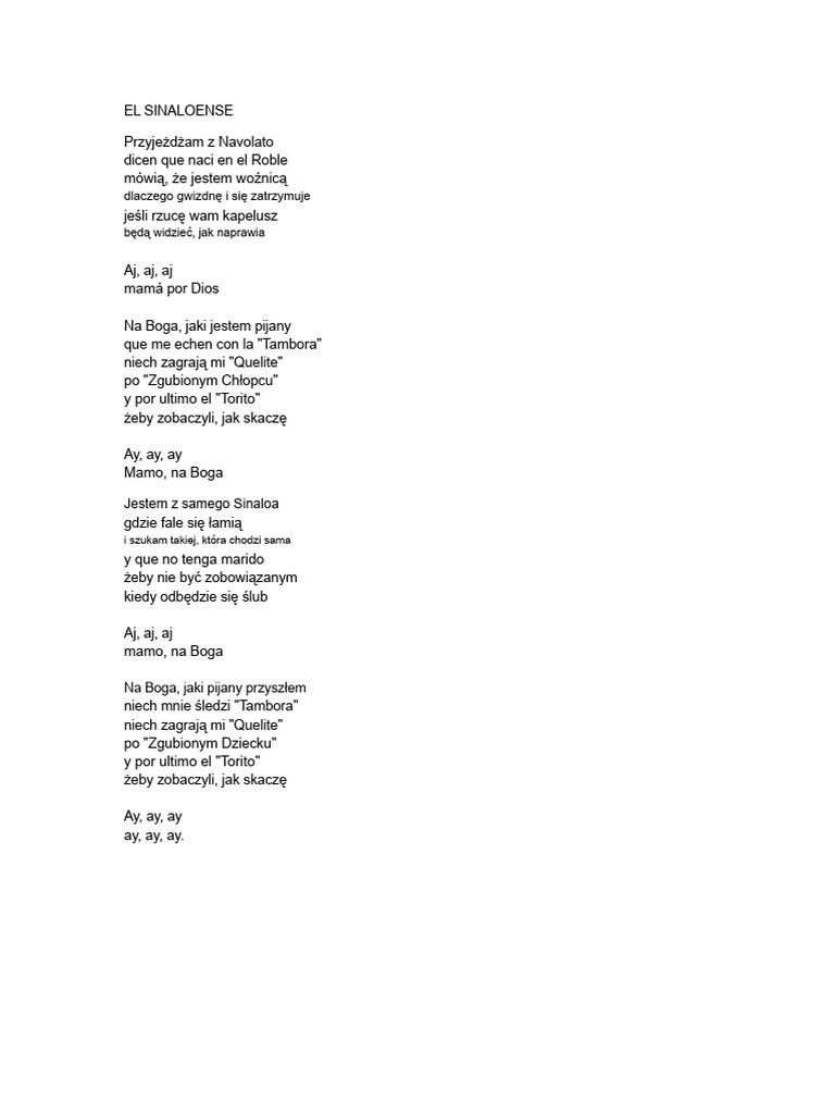 Sinaloense | PDF