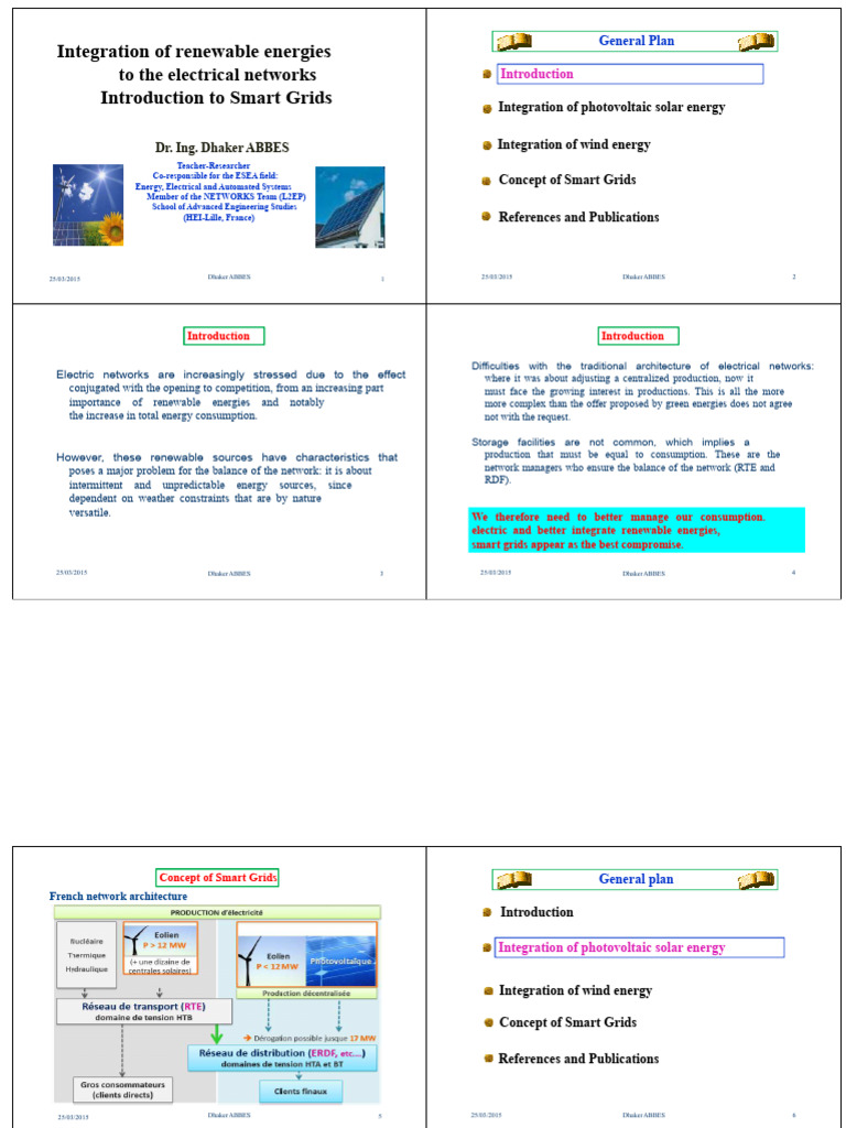 Smart Grids: Integrating Renewable Energy | PDF | Photovoltaic System ...