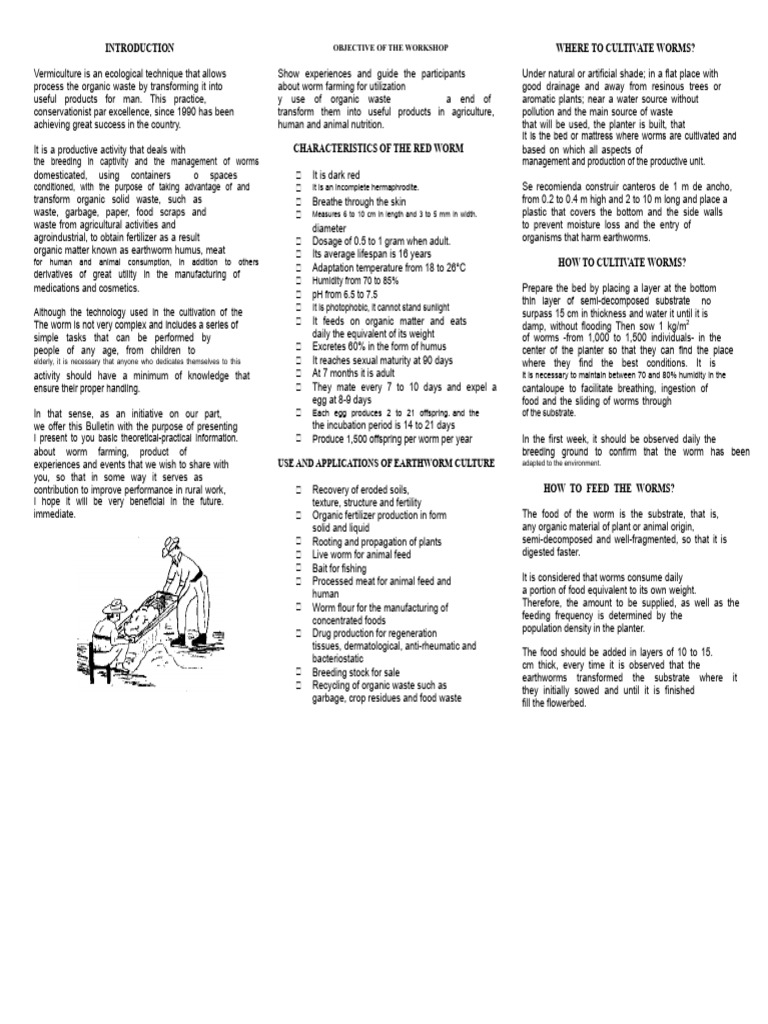Guide to Worm Farming Techniques | PDF | Agriculture | Compost