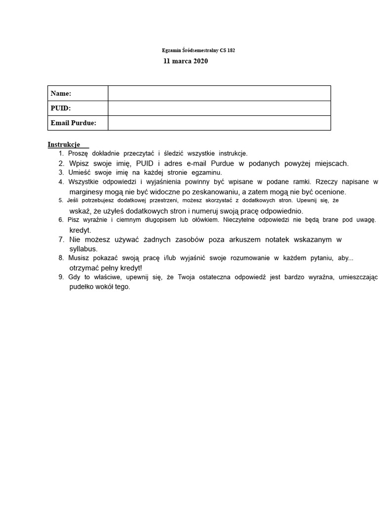 CS 182 Midterm 2020 PDF | PDF